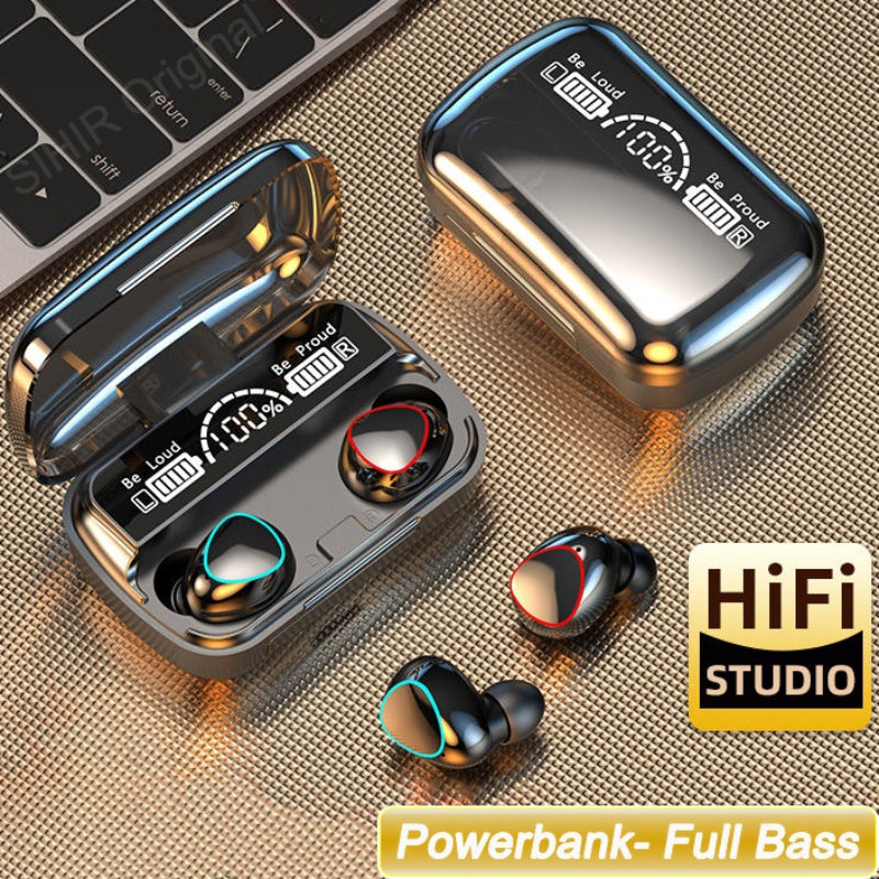 New M10 Earbuds TWS Bluetooth Headphones 3500mAh Charging Box Wireless Earphones With Microphone 9D Air buds Stereo Sports Waterproof Ear buds Headset